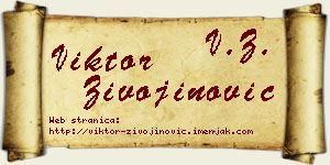 Viktor Živojinović vizit kartica